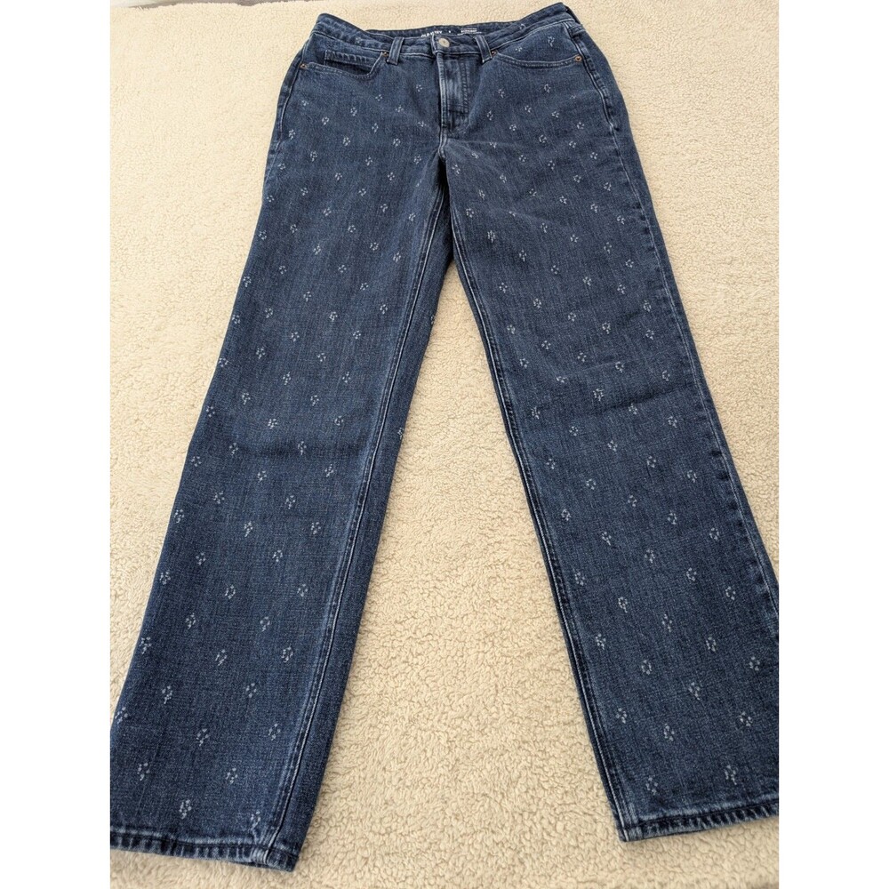 Old Navy 8 Women's Extra High Rise Dark Wash Jeans Some Stretch Weekend Wear